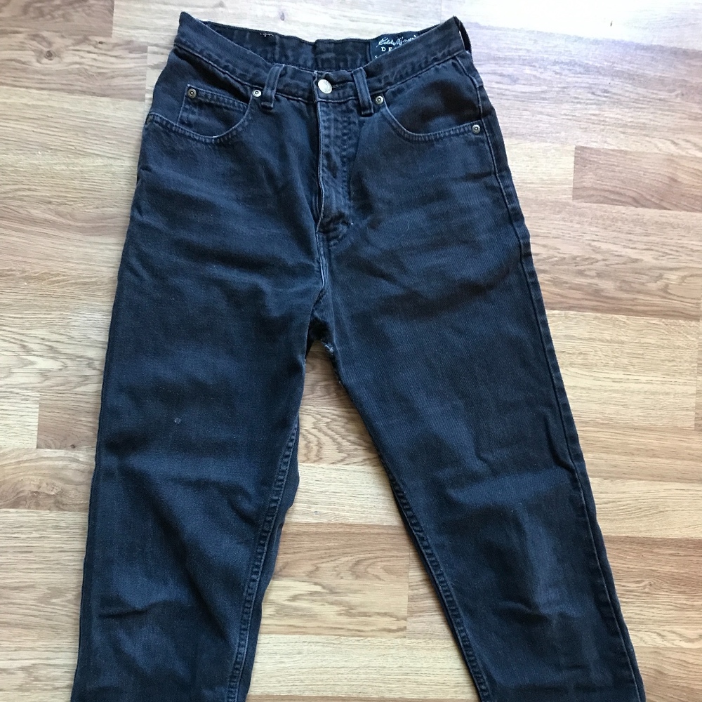 Black Denim, High Waisted Jeans